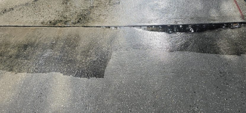 Before Driveway Pressure Washing